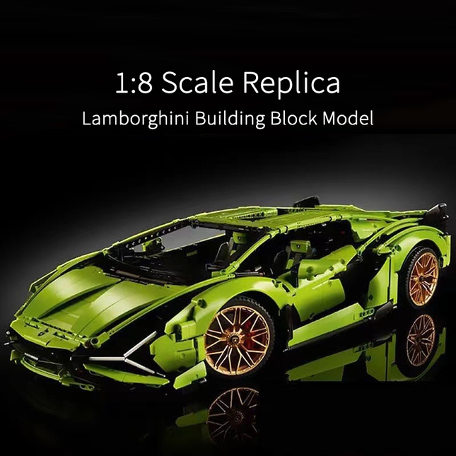 1:8 Scale Technic Racing Car Building Block Set (3000+ PCS)