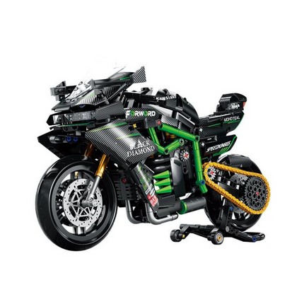 1:8 Kawasaki Motorcycle Building Block Model