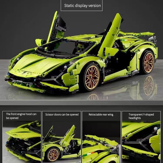 1:8 Scale Technic Racing Car Building Block Set (3000+ PCS)