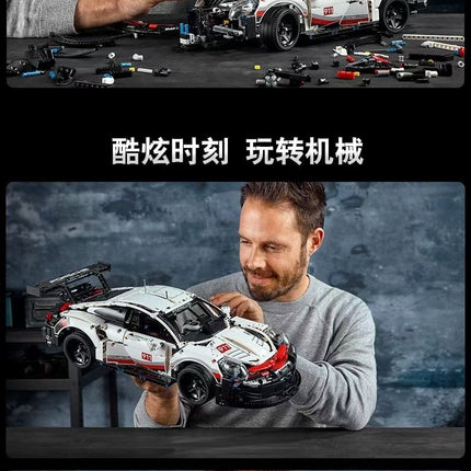 1580+ PSC I Porsche 911  I Technic Series Building Block Remote Control Car