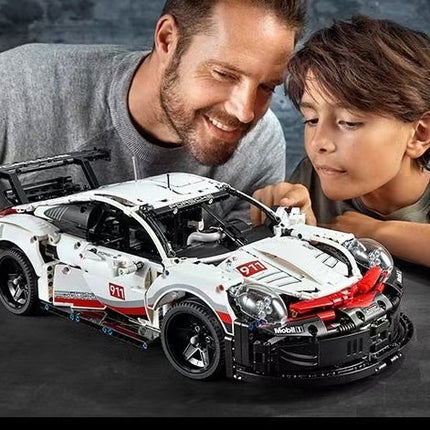 1580+ PSC I Porsche 911  I Technic Series Building Block Remote Control Car