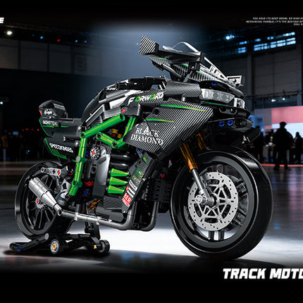 1:8 Kawasaki Motorcycle Building Block Model