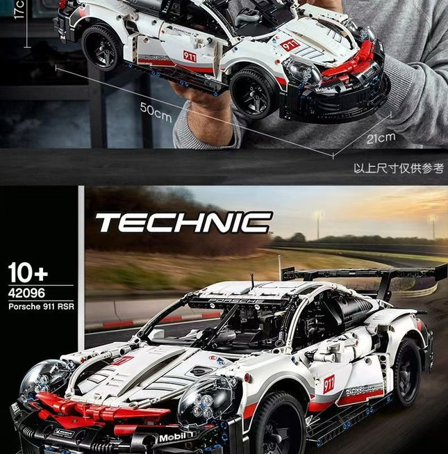 1580+ PSC I Porsche 911  I Technic Series Building Block Remote Control Car