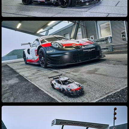 1580+ PSC I Porsche 911  I Technic Series Building Block Remote Control Car